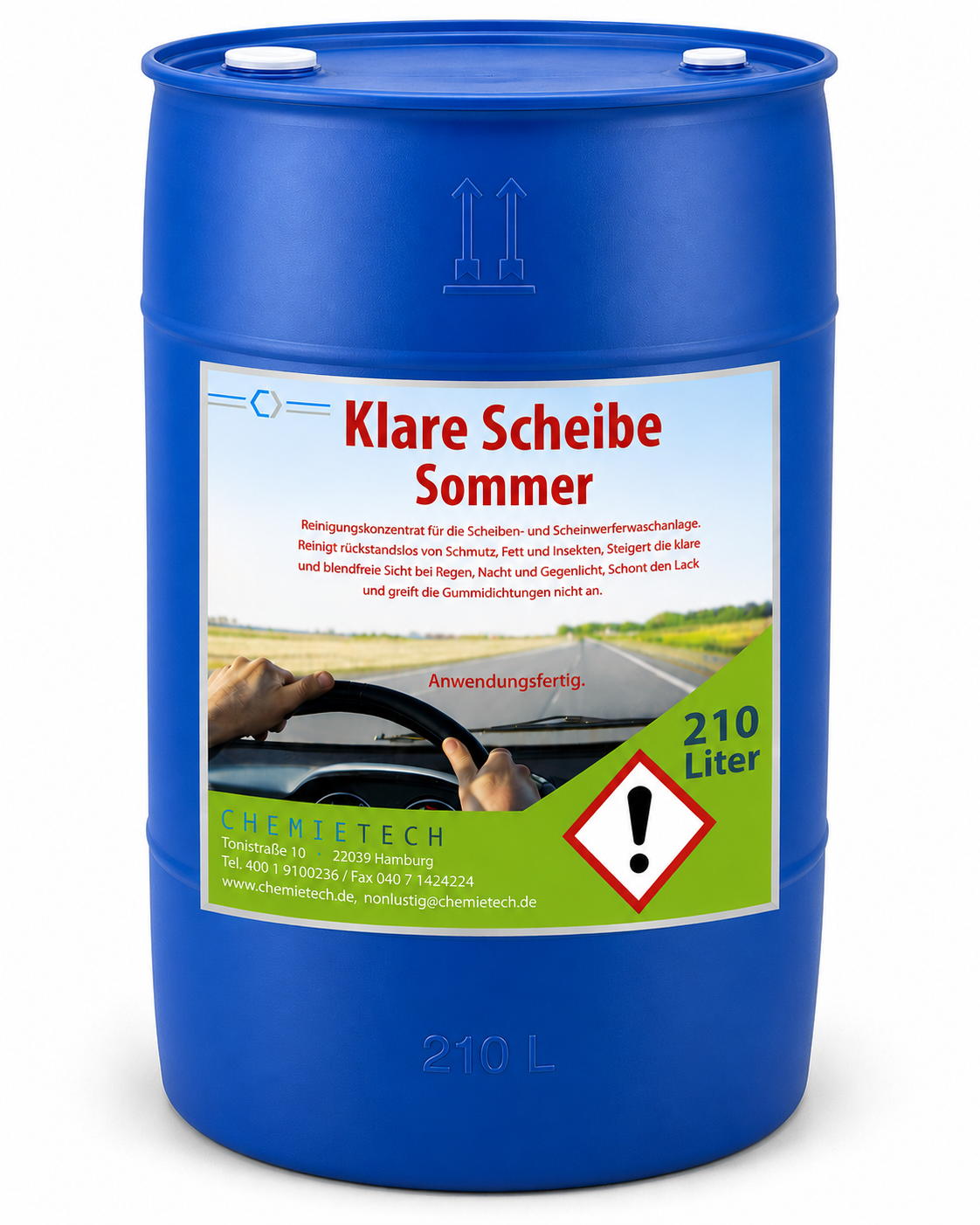 Klare Scheibe Sommer gebrauchsfertig 210Liter Klare Scheibe Sommer gebrauchsfertig 210Liter